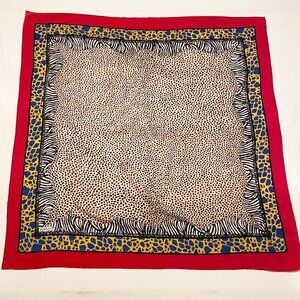 Vintage Semeley Scarf 45  x 45 Inch Made in Turkey